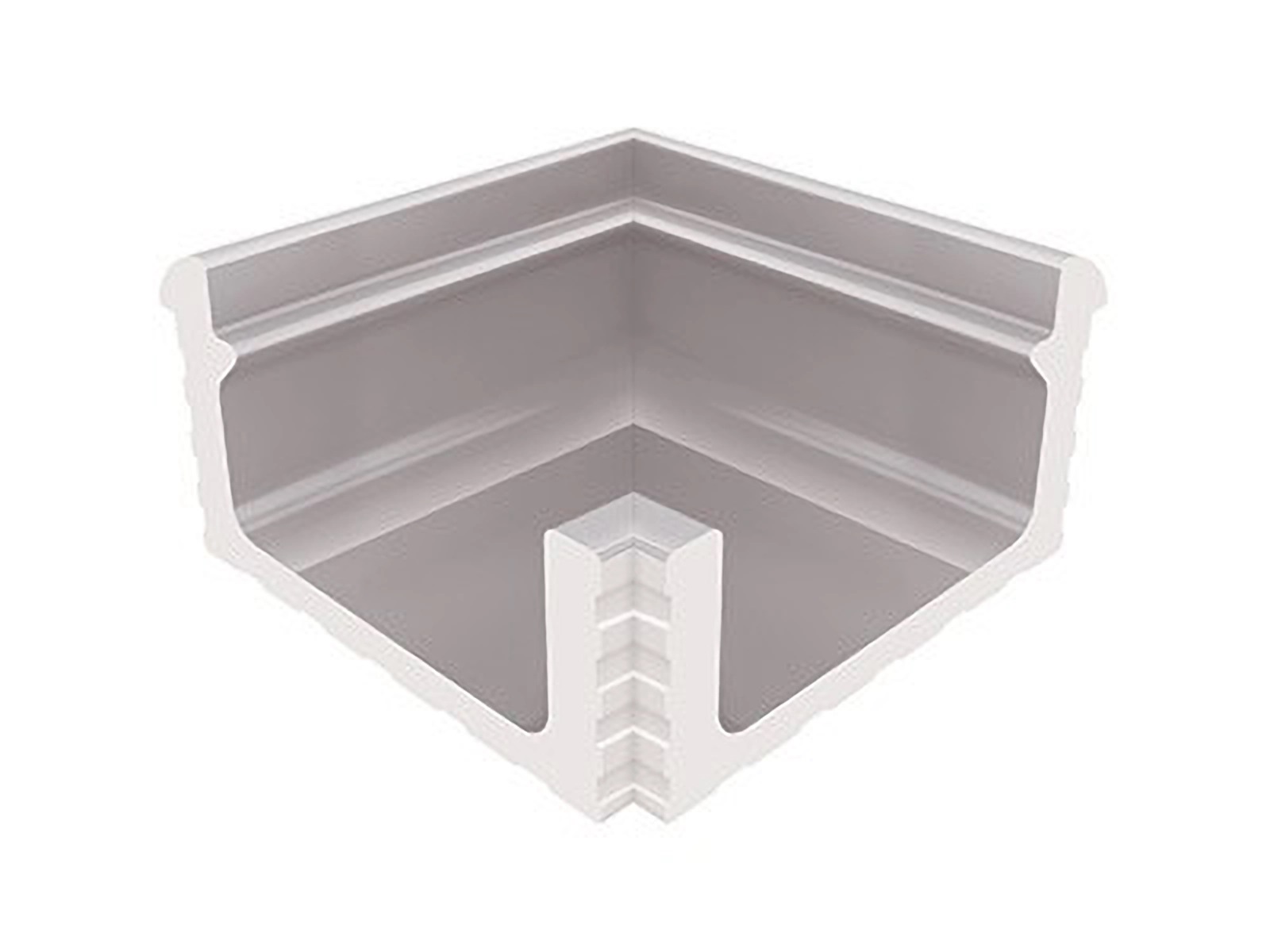 KP239.1 Декоративная вставка Olympic Series Переливной лоток керамический внутренний угол Grey 29x29