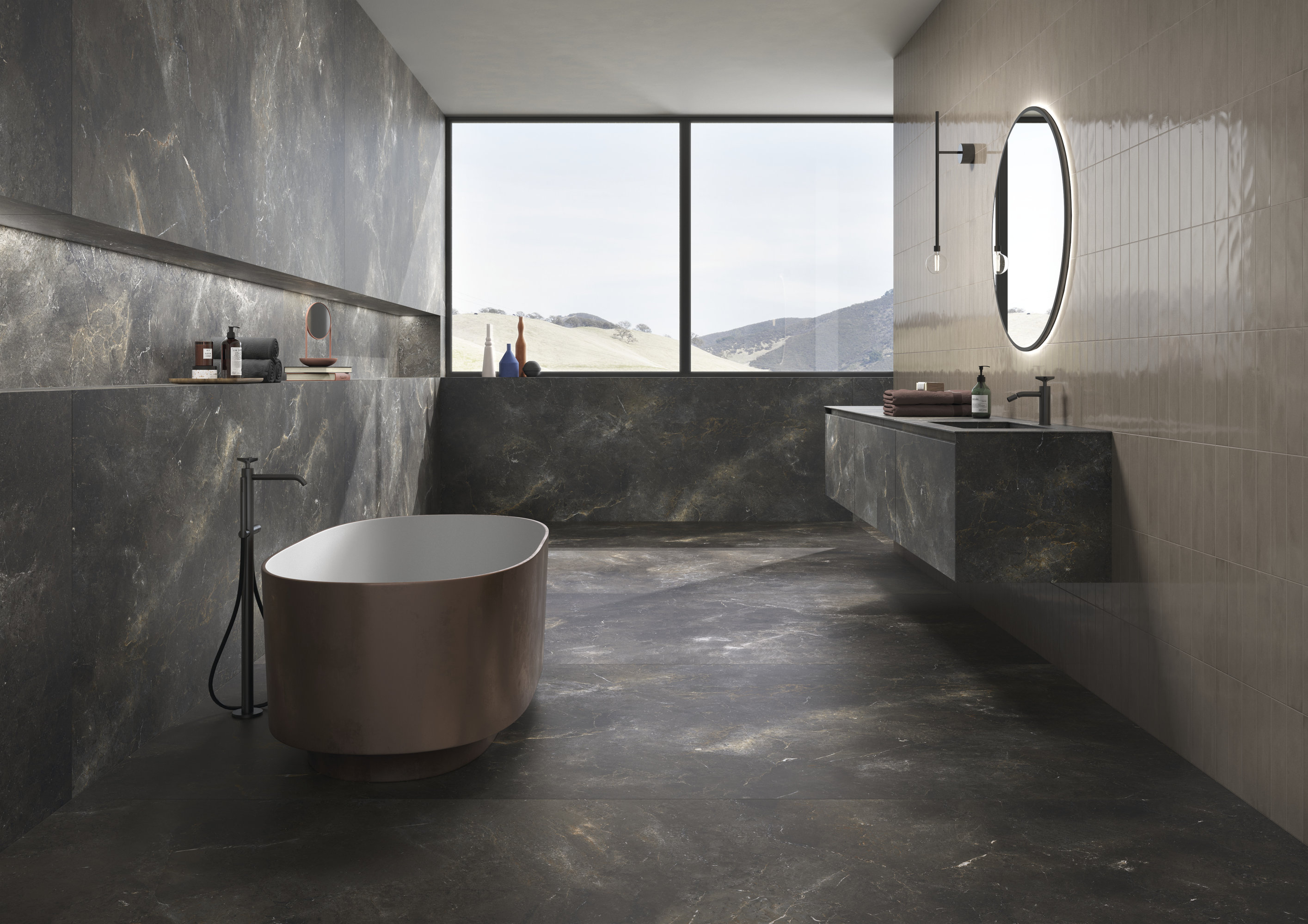 P315591MF6 На пол Art Stone Mystic Black Natural 6mm 150x300 - фото 7