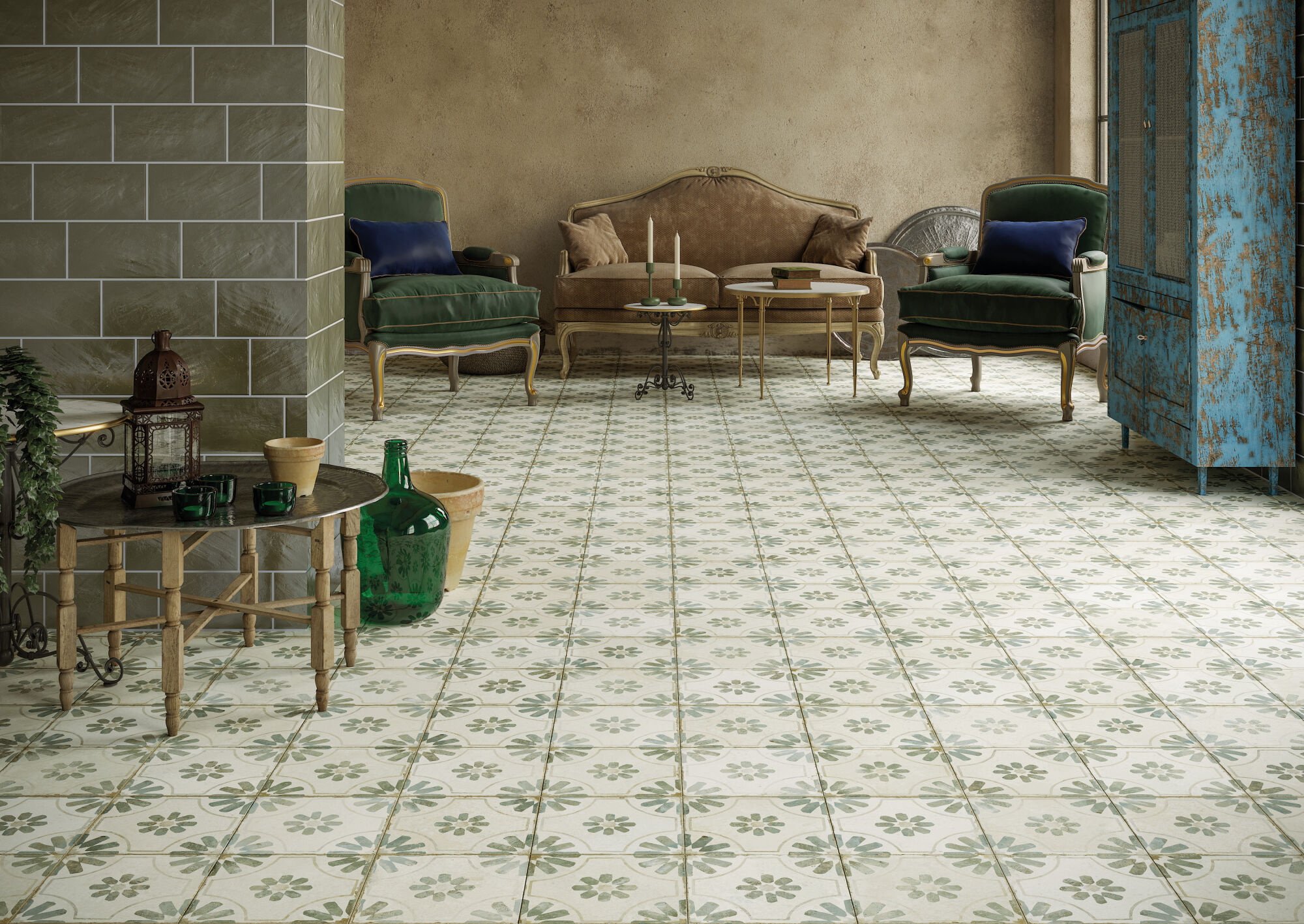 0100327228 На пол Fs Blume Black 45x45 - фото 2