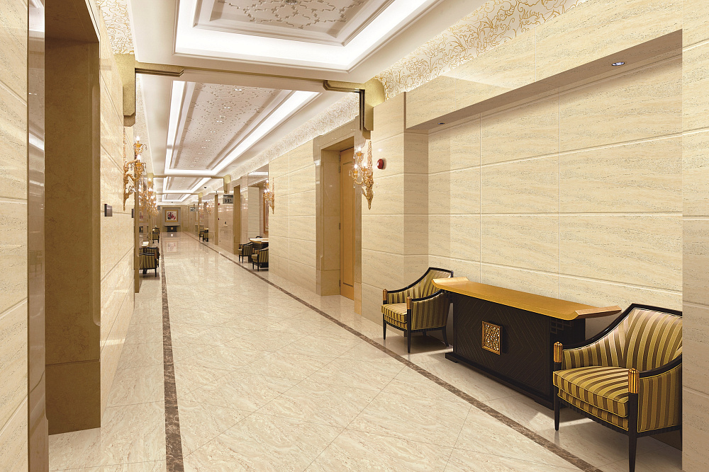 BHT-1001 На пол Travertine Beige Matt 600x1200x13 - фото 3