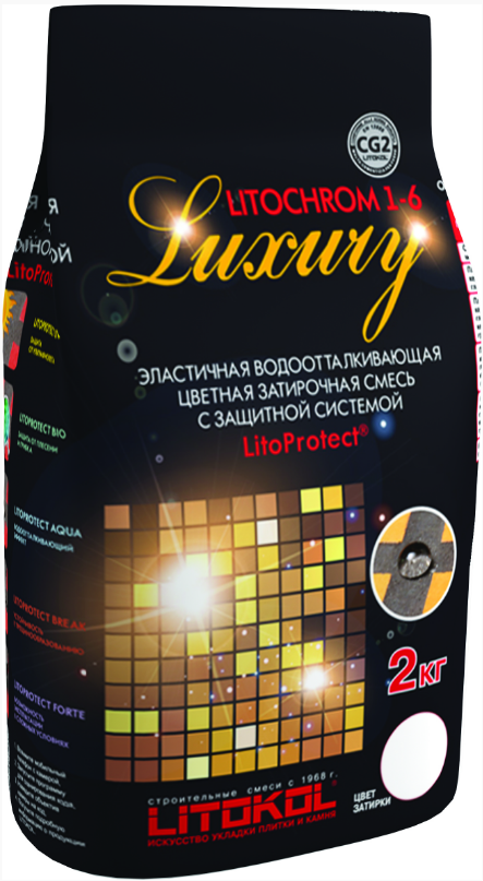  Litochrom 1-6 Luxury LITOCHROM 1-6 LUXURY C.330 киви 2кг - фото 2