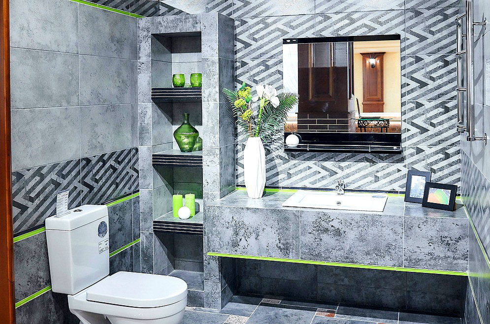 На пол Нью-йорк 1П серый 400х400x7 - фото 3