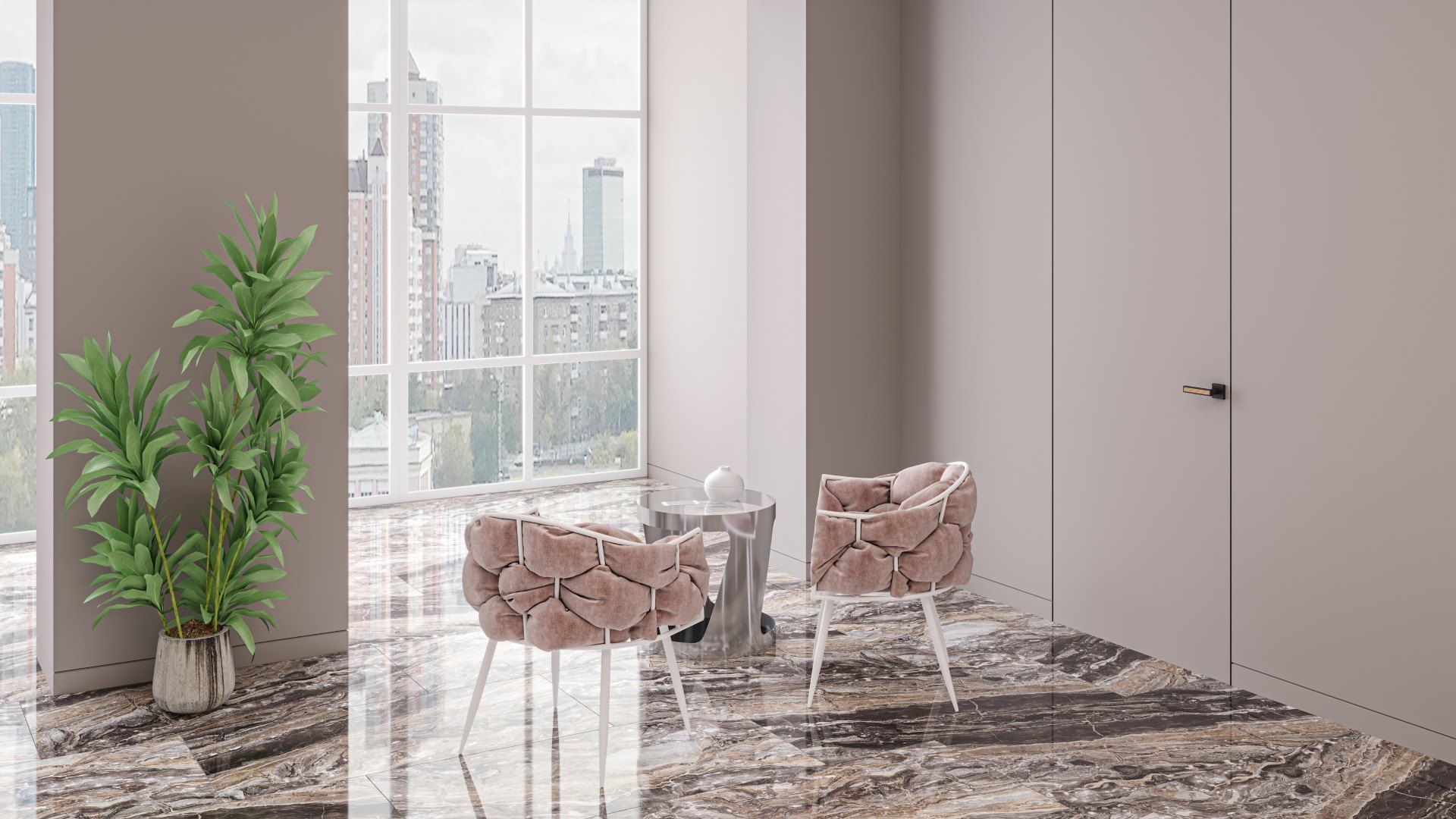 N20352 На пол Luxury Arabesque Grey Polished 60x120 - фото 8