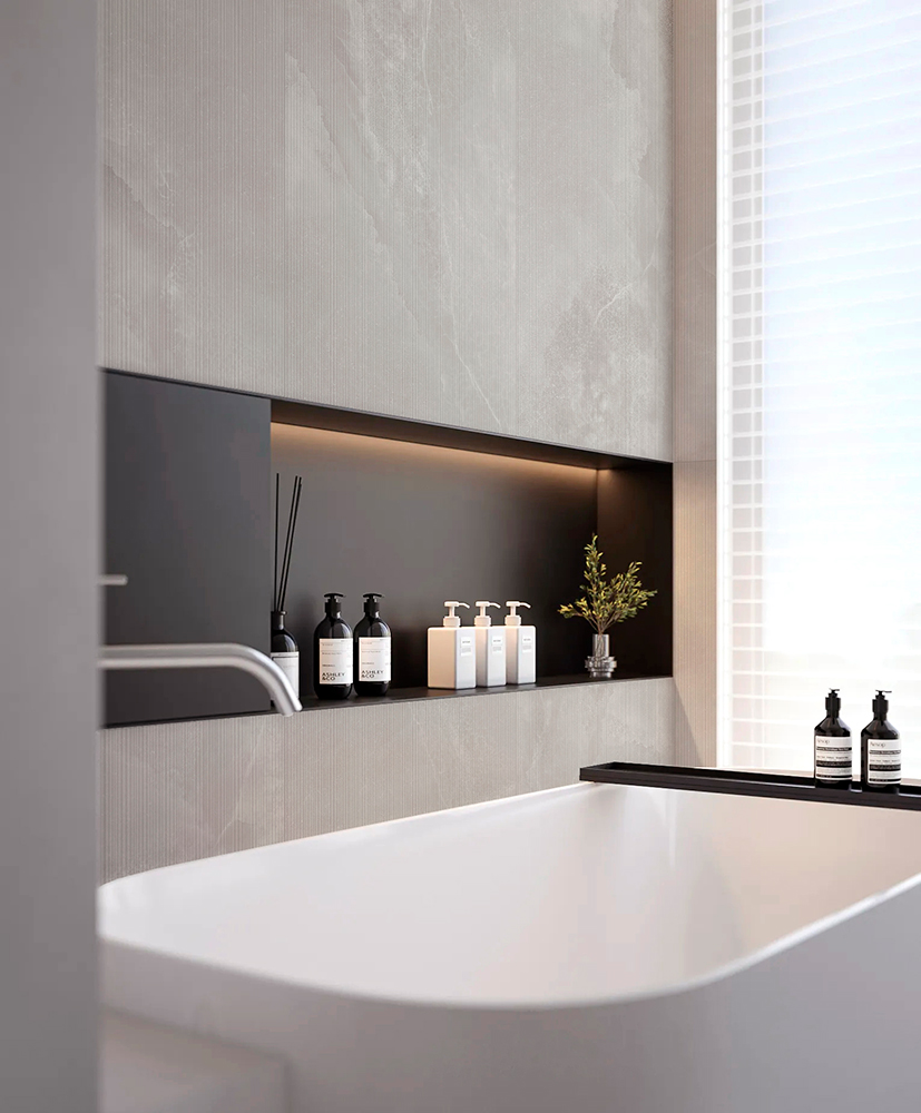 AVS-210 На стену Castello Quadrato Blanco Moon Light Stone 600x1200 - фото 9