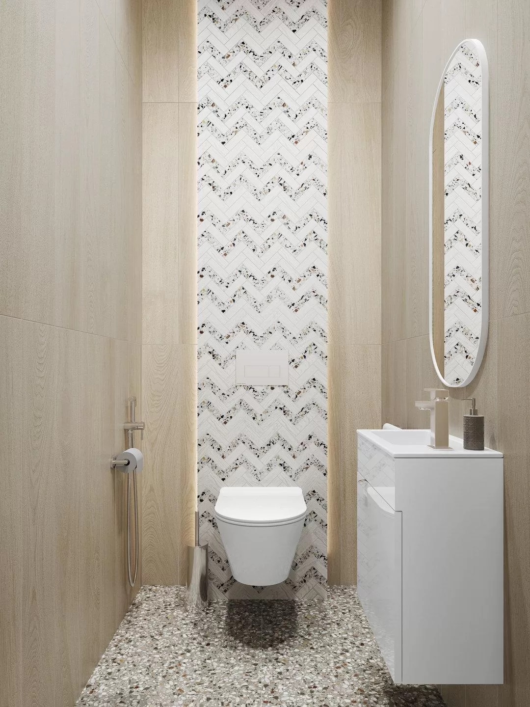 T042/SG5269 На пол Монтиони Мозаичный Коричневый Светлый 34x35.5 - фото 14