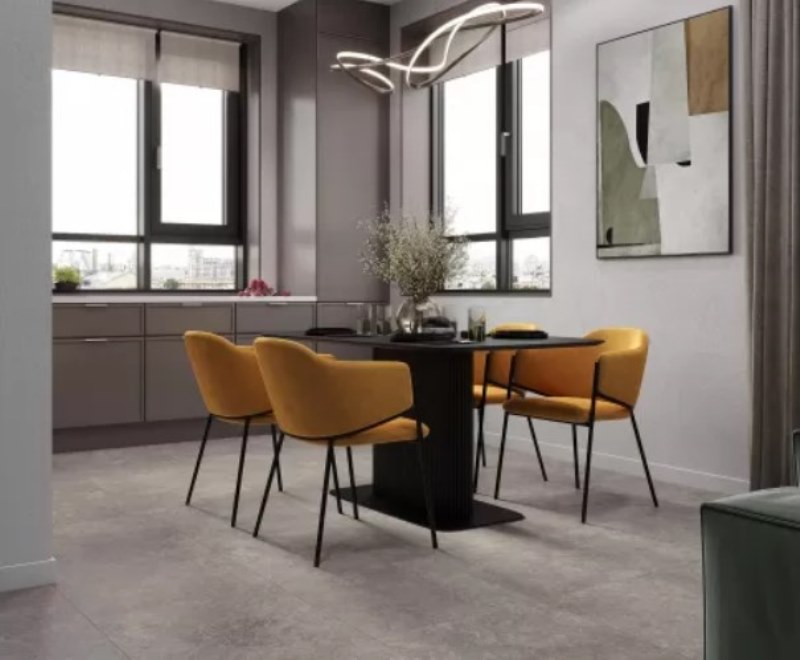 На пол Capri Gris Серый 60х120 Сатинированный Карвинг - фото 9