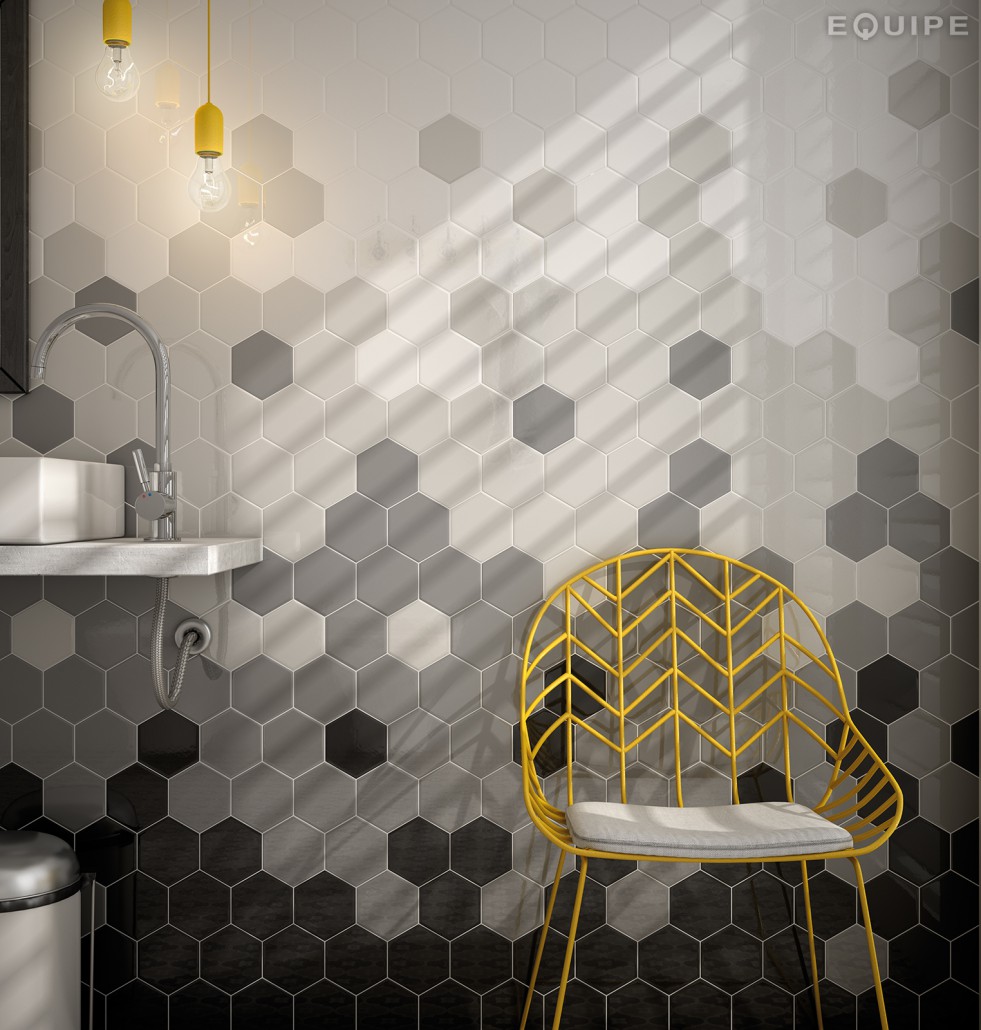 21912 Настенная Hexagon Scale Wall Light Gray - фото 2
