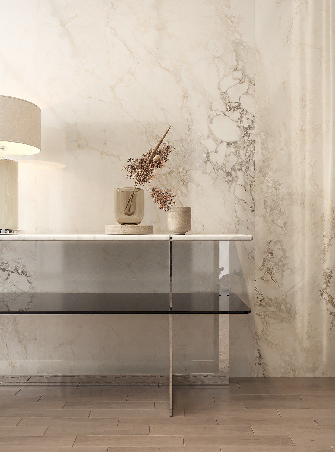 На пол Polished Metalyn Beige Elegance 120х120 - фото 12