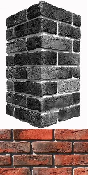 300-75 На стену Лондон брик Красный 22x6.5