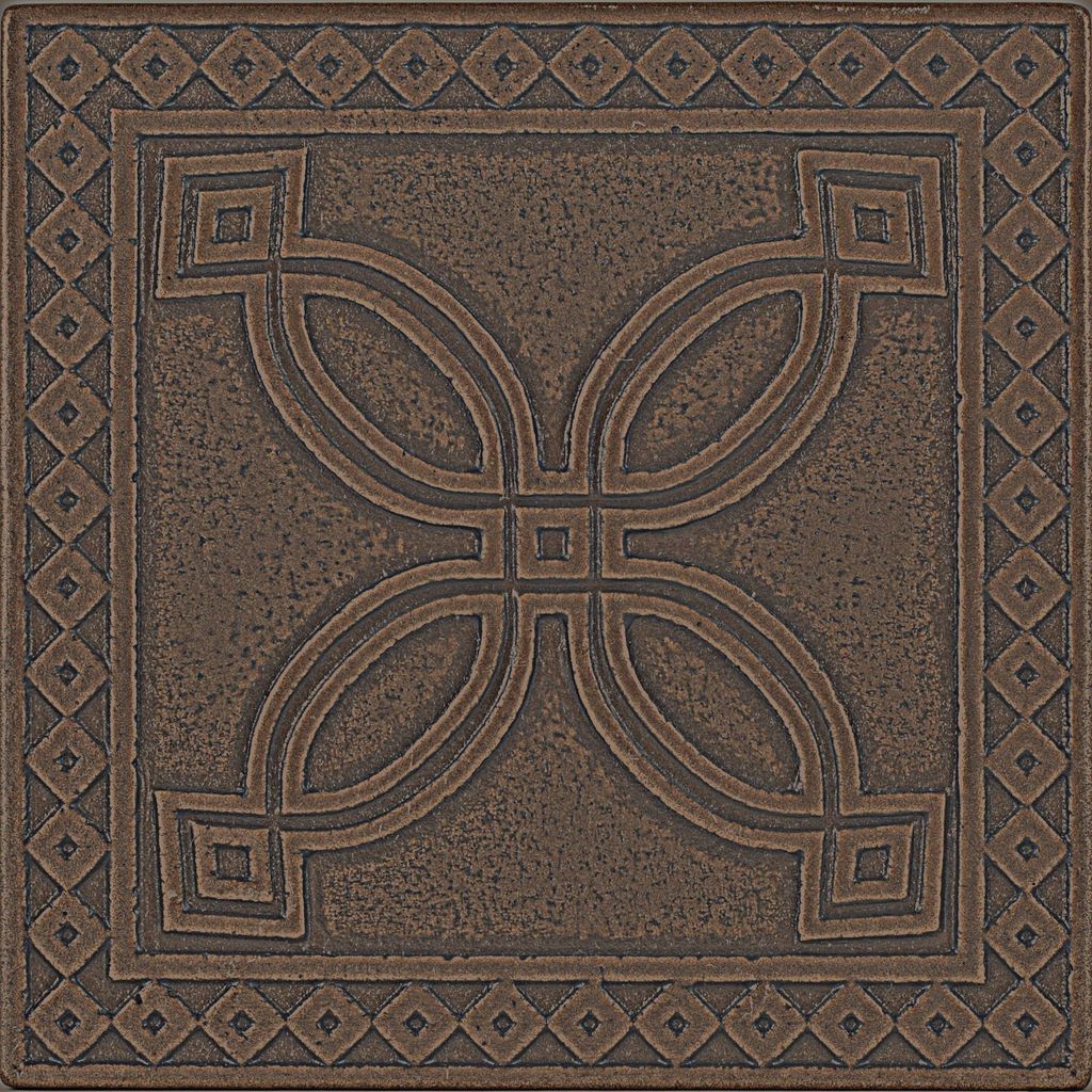 Декоративная вставка Enigma Коричневый 7.5*7.5  - фото 5