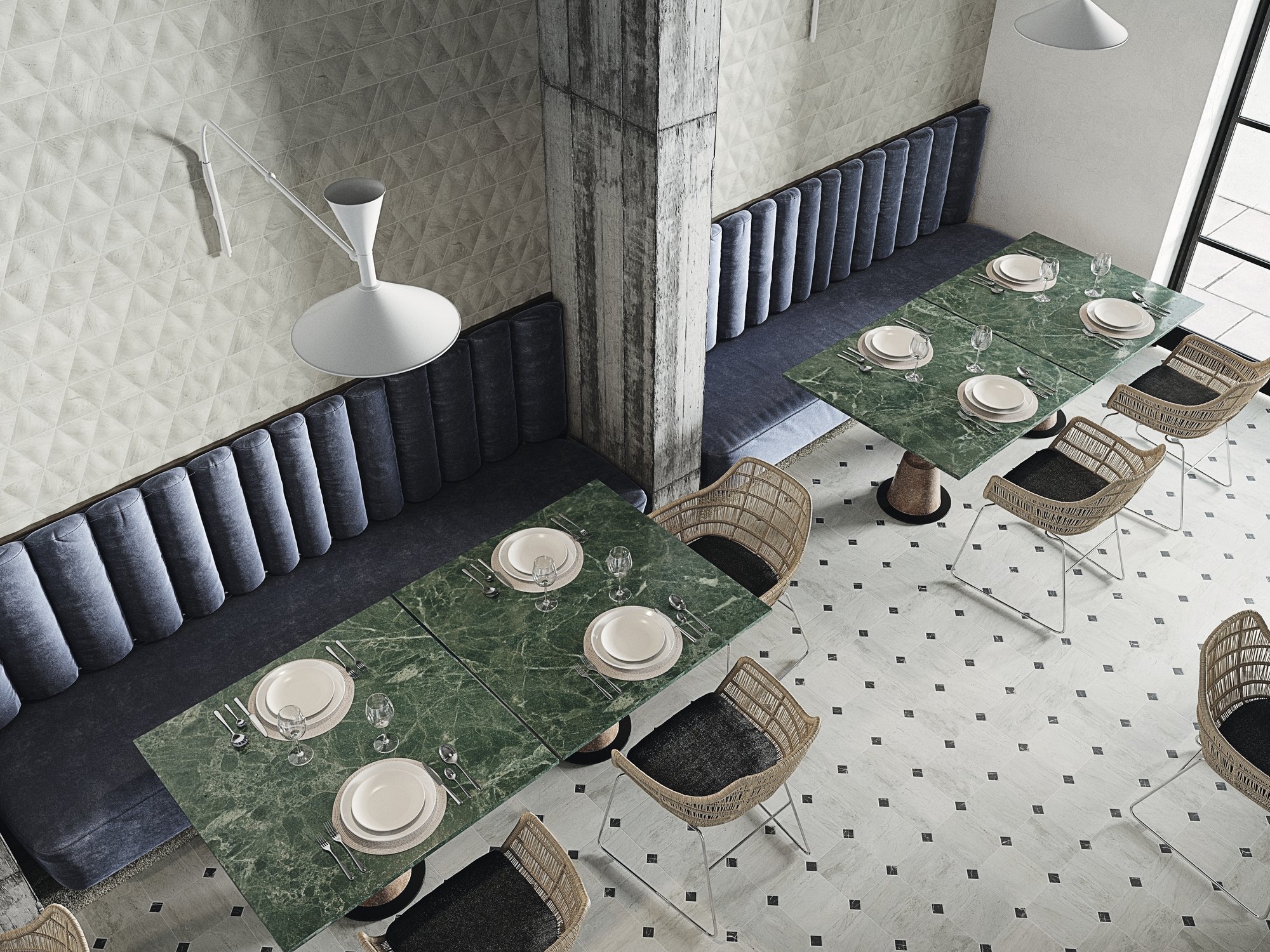 F8074 На пол Verona Octagon Grey - фото 3