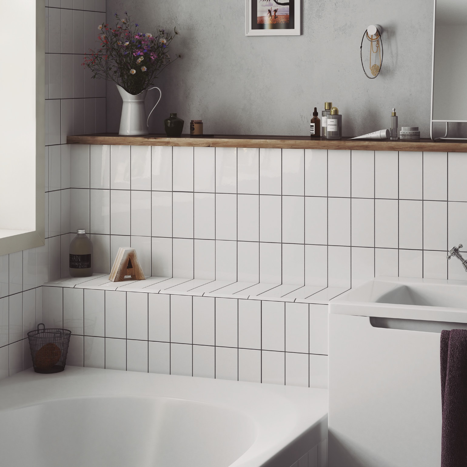 21019 Плинтус Evolution Skirting Gris Oscuro Brillo 15x15 - фото 6