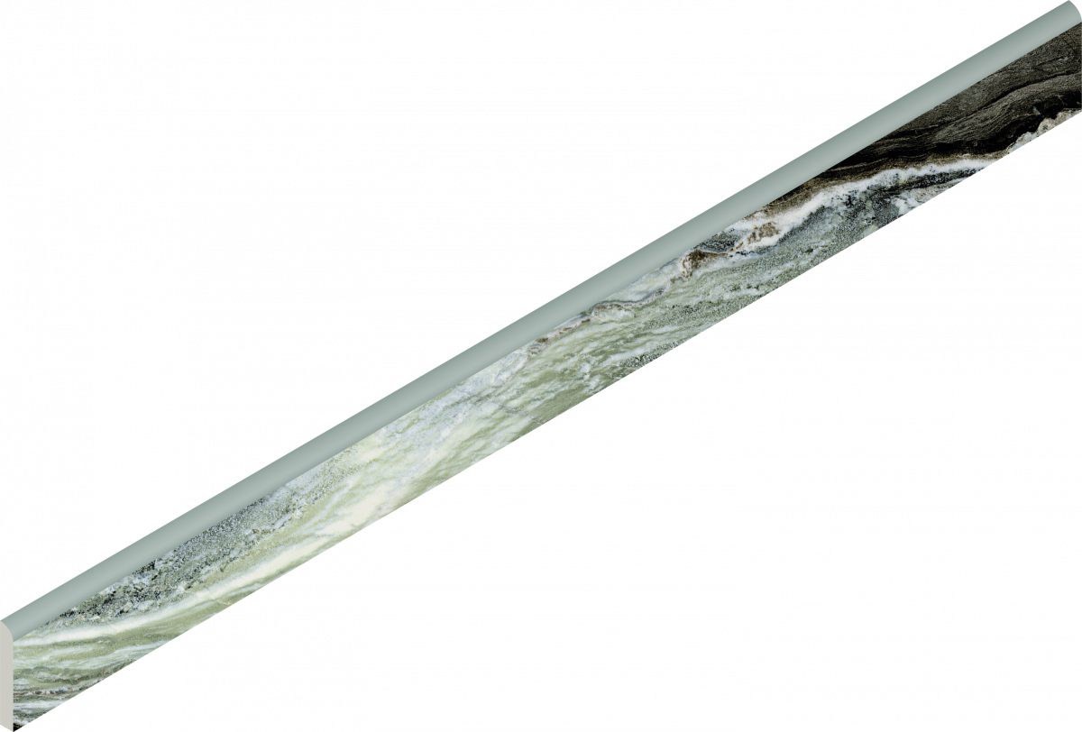 610130007568 Плинтус Avantgarde Exclusive Green Battiscopa Cer 7.2x80