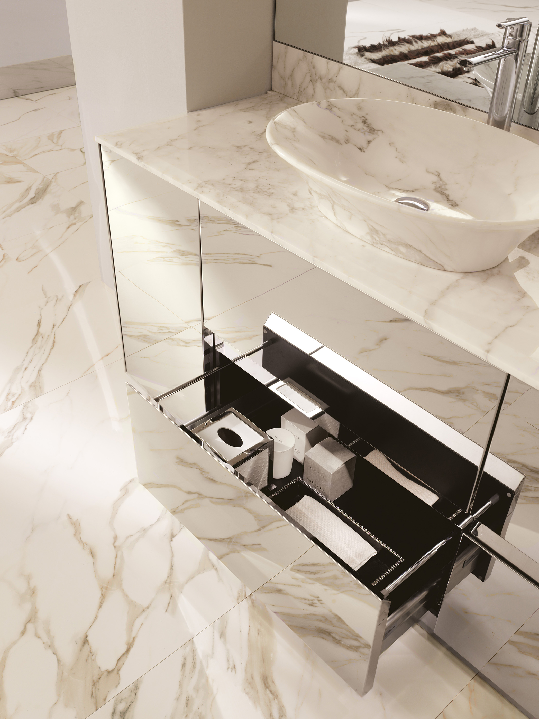 На пол Exedra Tiles Glossy Onyx Extra 100x250 - фото 16