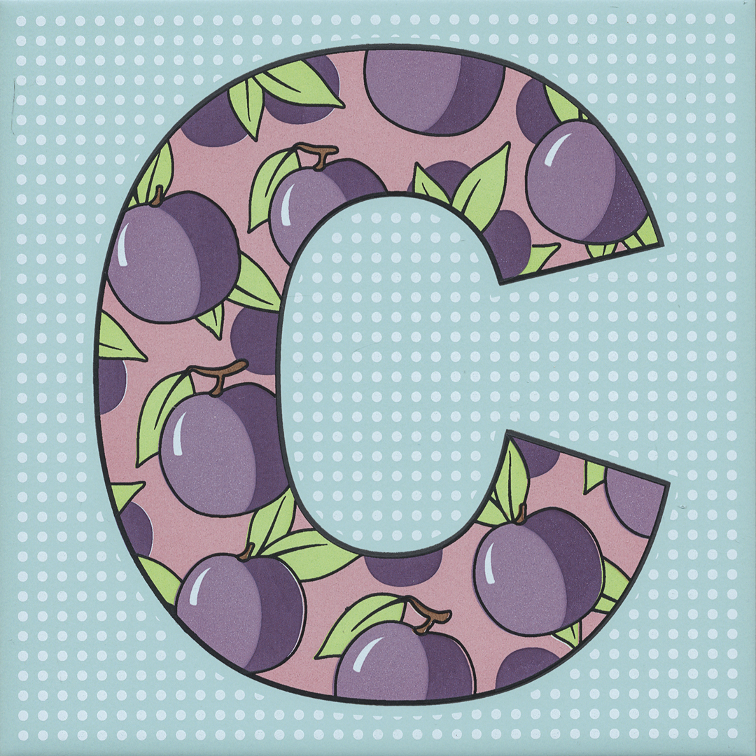 HGD/A544/5185 Декор Сад-огород Слива Матовый