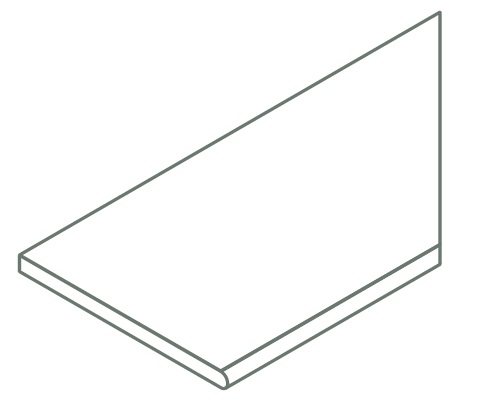 620090001164 Бордюр Avantgarde X2 Pure Bordo Round DX 30x120