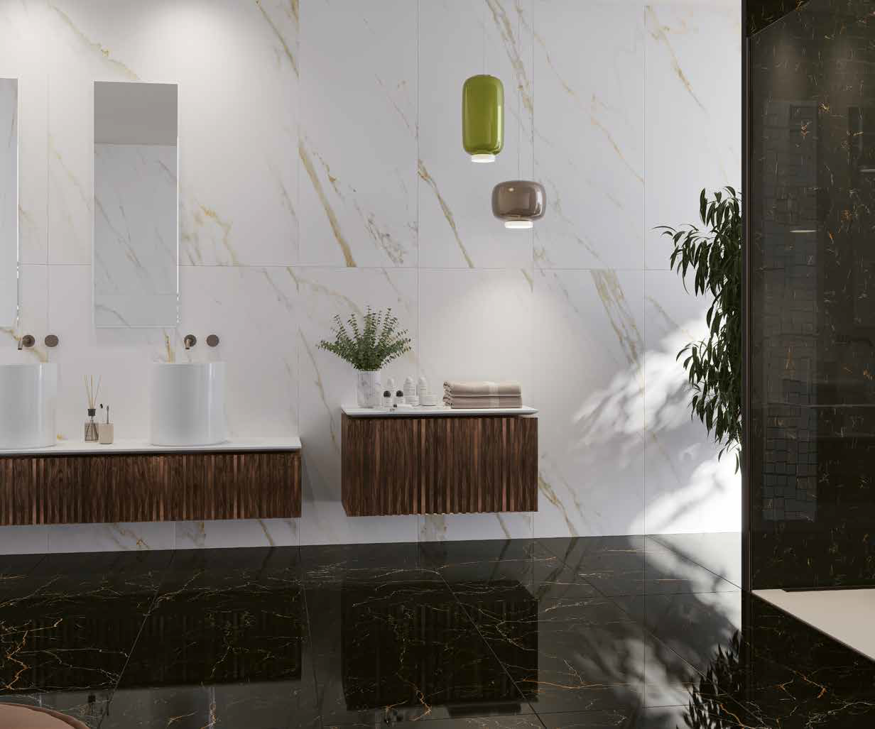 На пол Aurea Calacatta Lev.Oro Rett 60x120 - фото 9