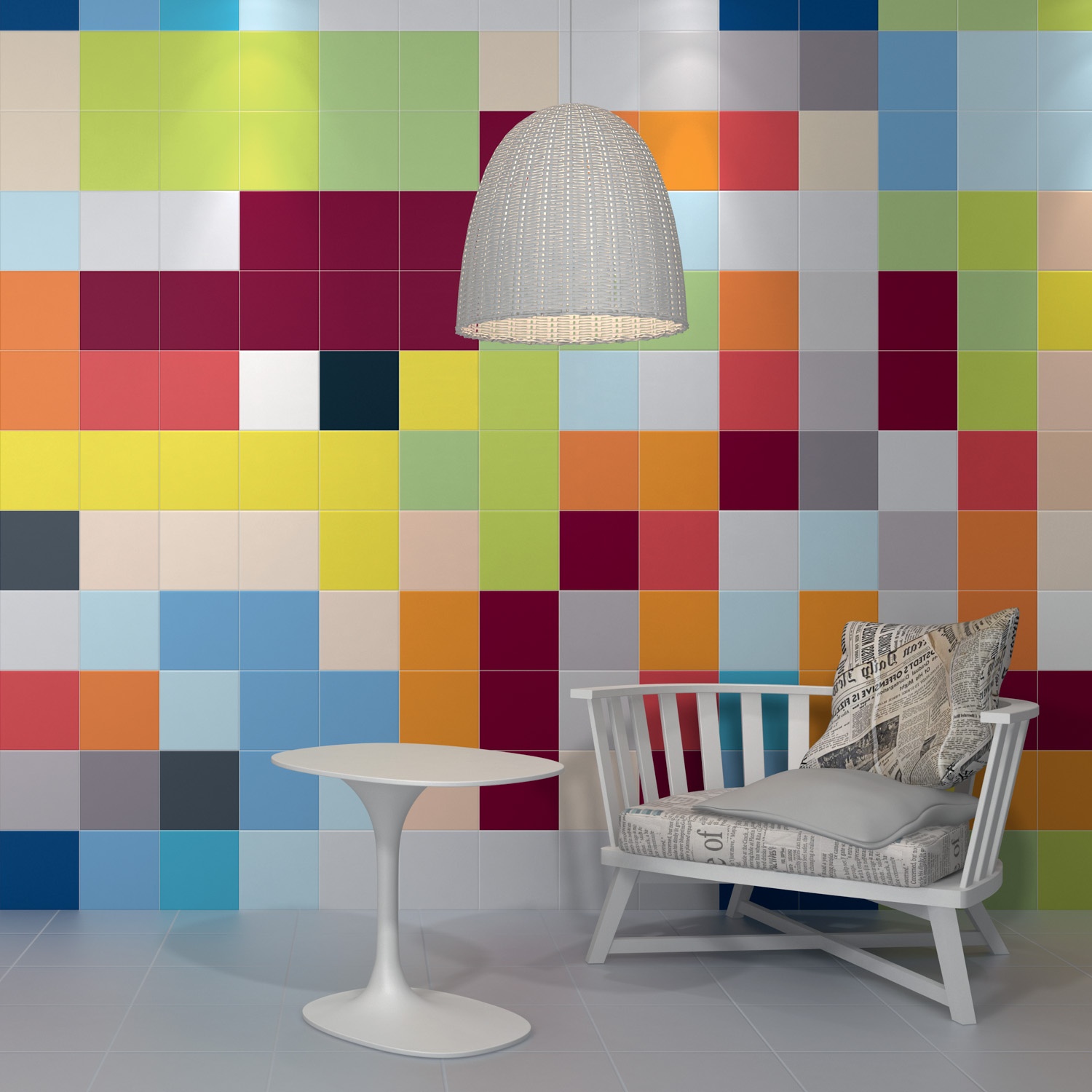 5281 На стену Калейдоскоп Аквамарин светлый - фото 3