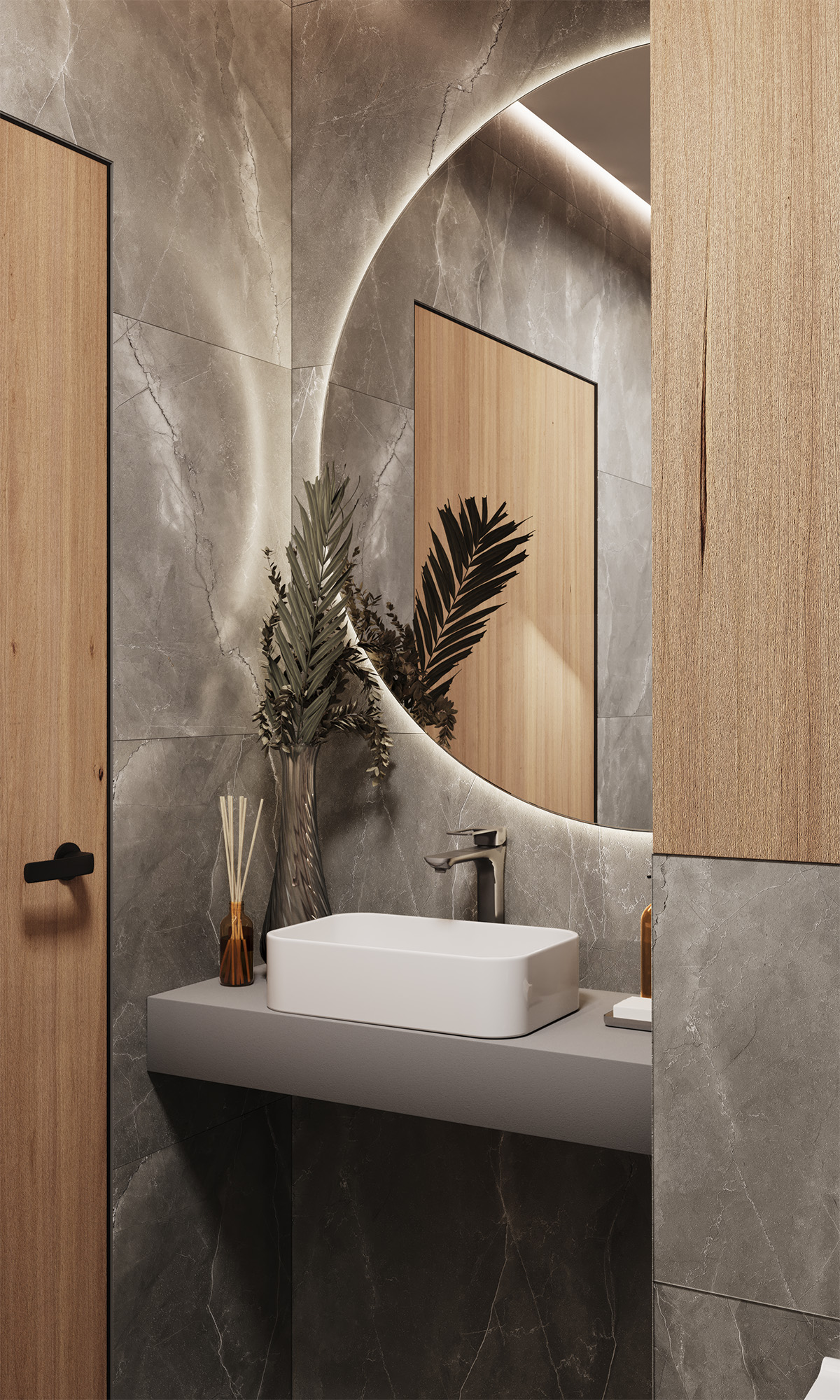 CL4002-A На пол Pulpis Nero Carving Lappato 60x120 - фото 15