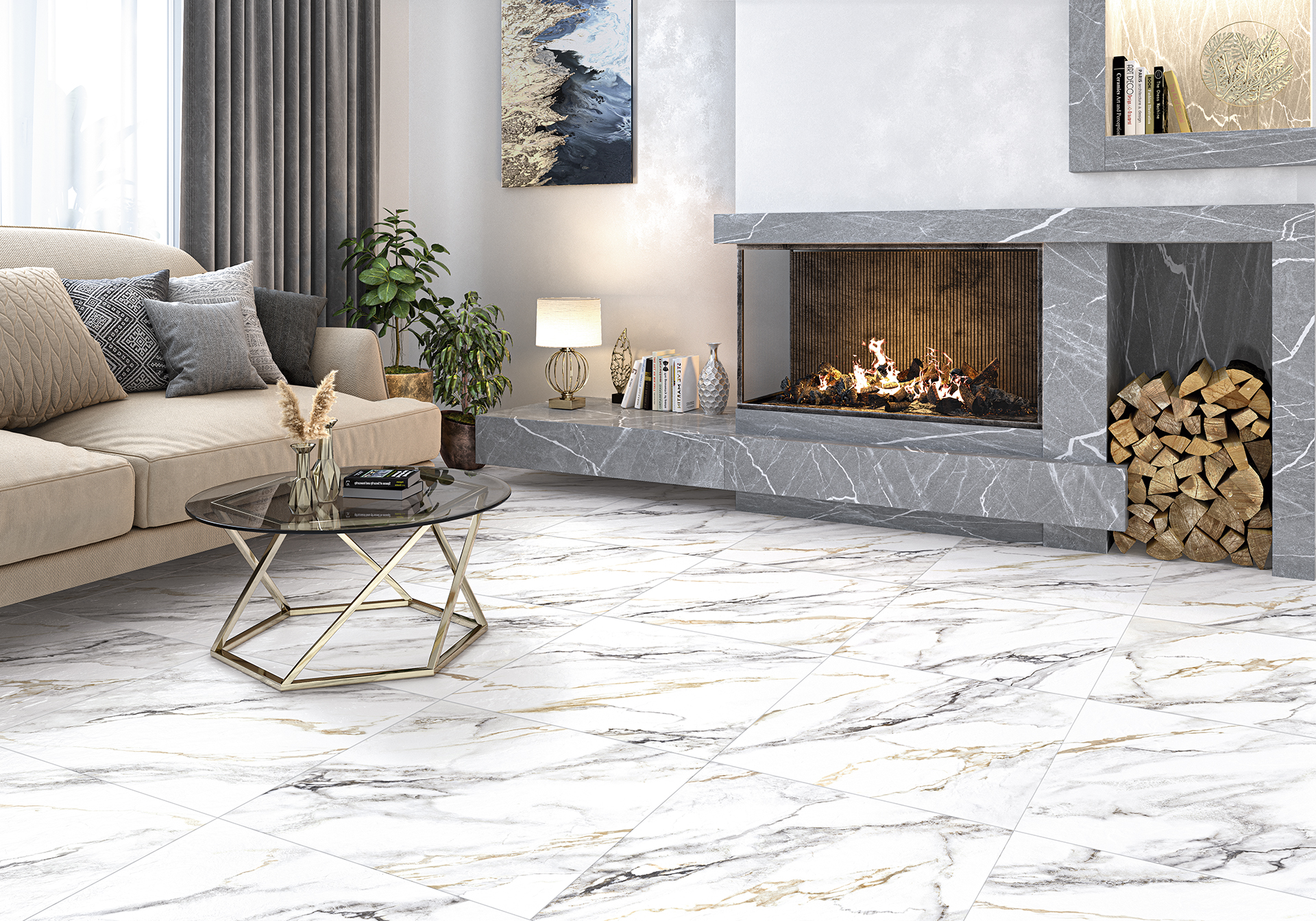 GFA114ARS04R На пол Arabesco 04R Sugar 570x1140x7.5 - фото 15