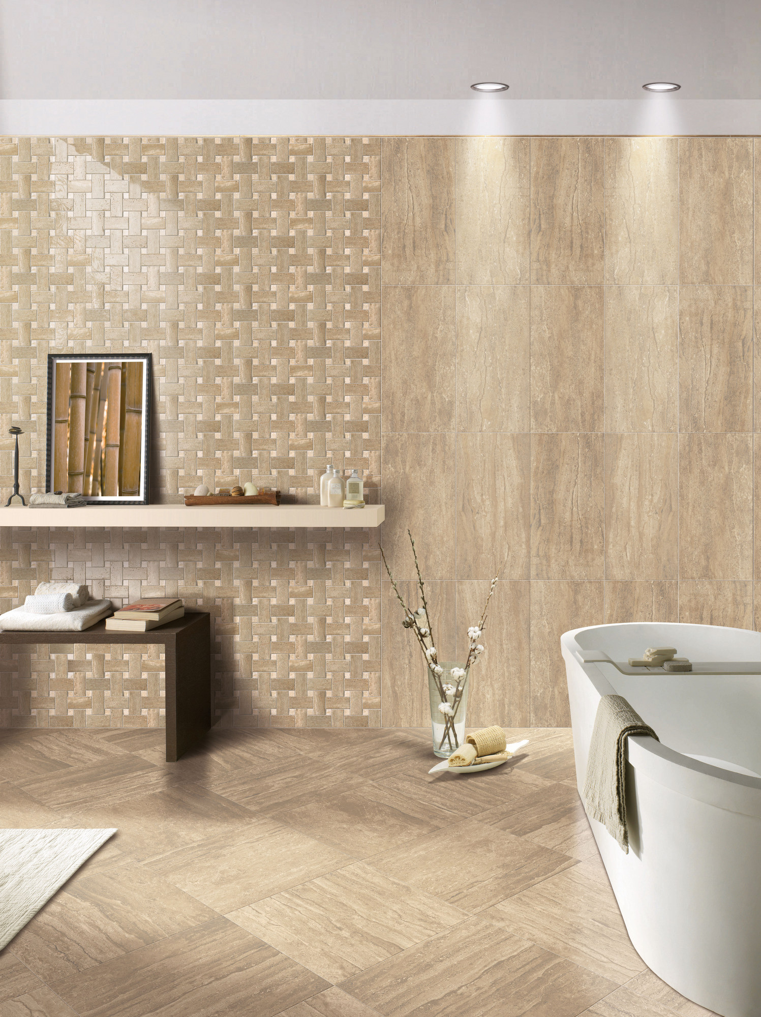 Декор I Travertini Inserto Stencil Beige - фото 4