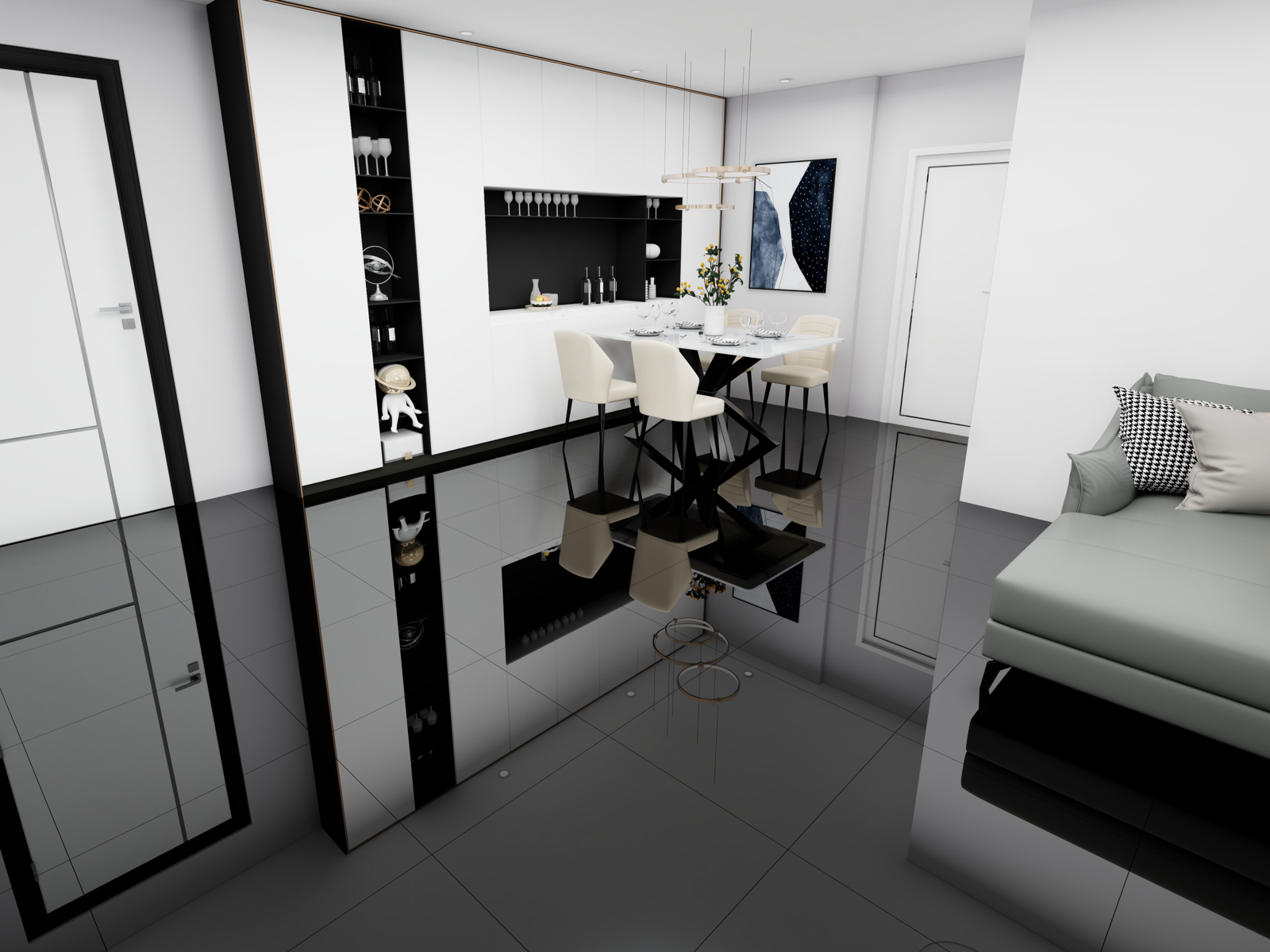 (Extra Black) На пол Black and White Super Black - фото 2