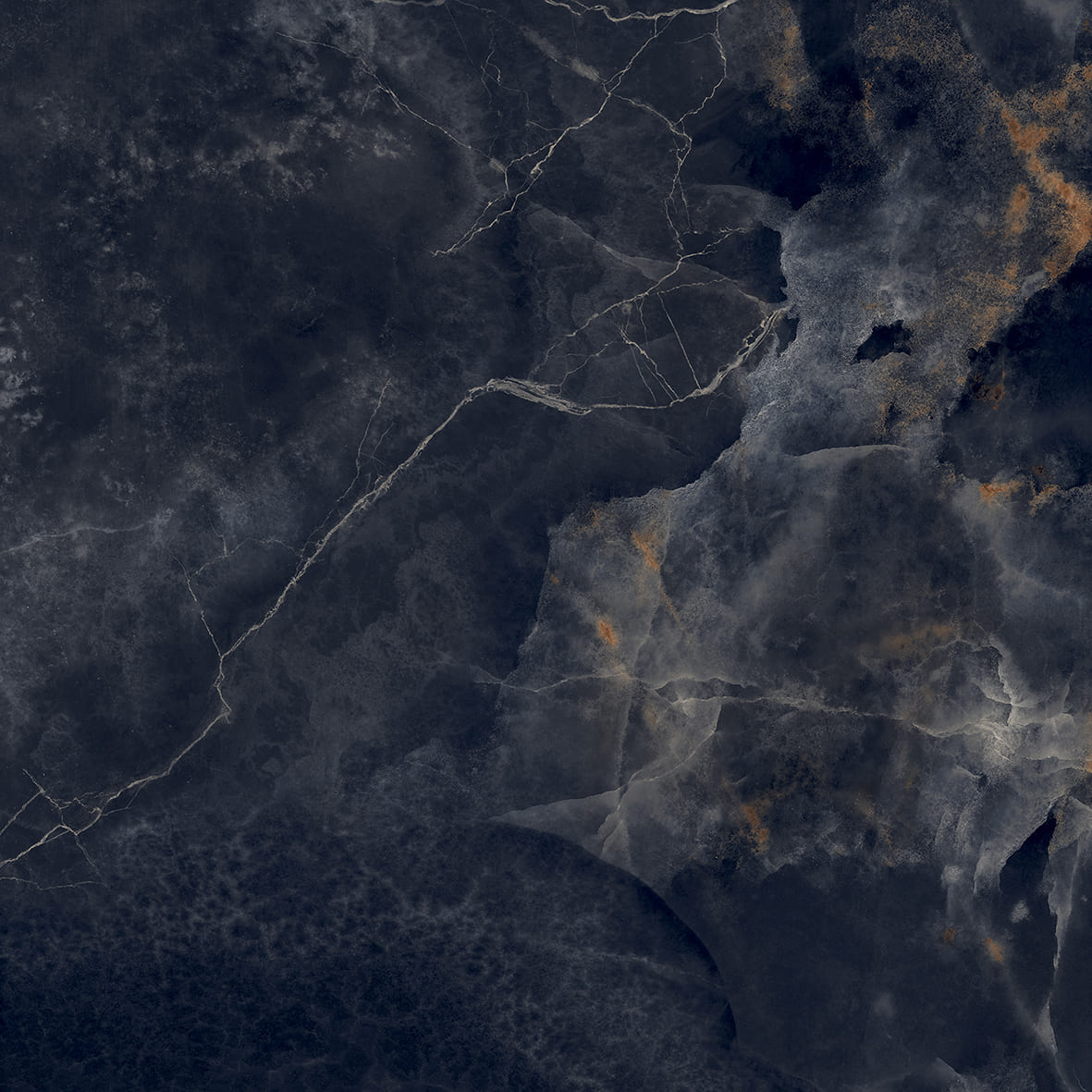 На пол Interstellar Black Чёрный полированный 80х80 - фото 14