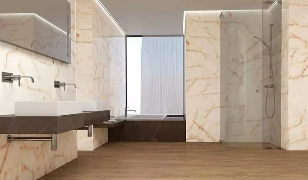 На пол Iris Onyx White полированная - фото 2