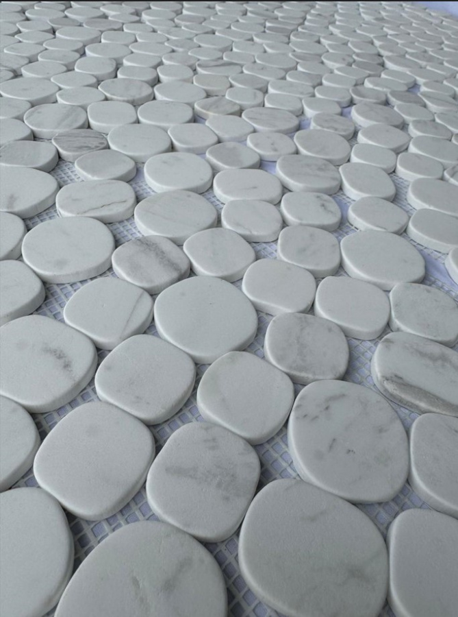 PIX310 На пол Каменная Volakas White матовая 300х300x6 - фото 2