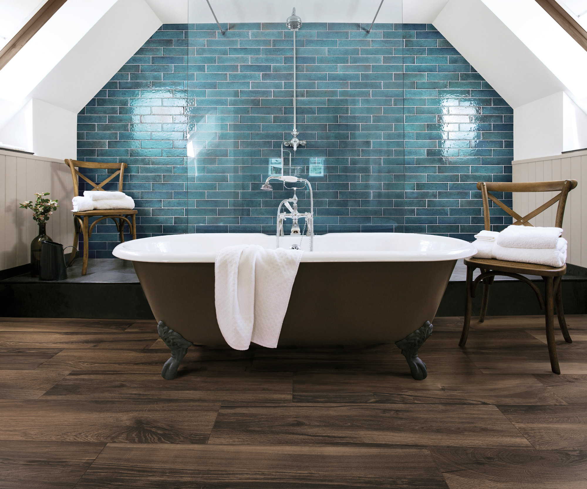 154505 На стену Oxida Brick Green 7.5x30 - фото 2