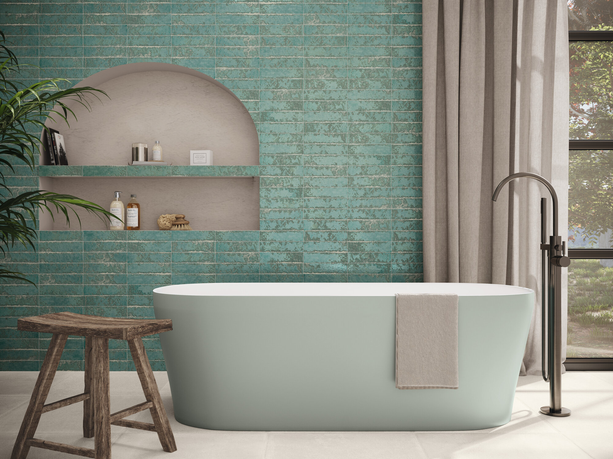 A041164 На стену Pukka Basil Green 6.4x26 - фото 13