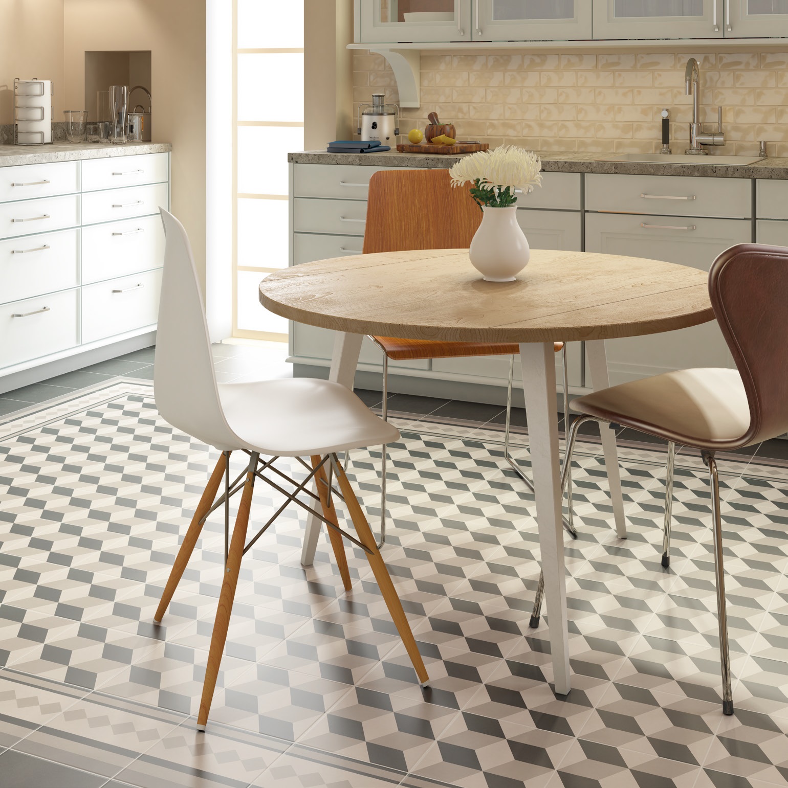 20872 На пол Caprice Taupe 20x20 - фото 2