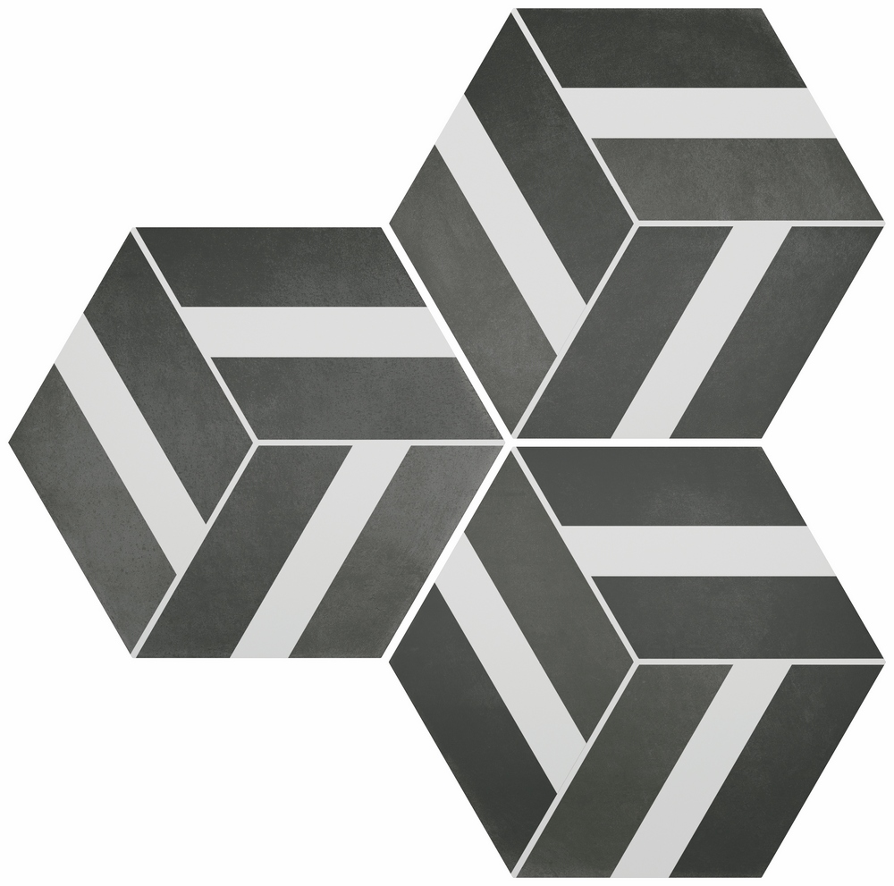 На пол Six Cementine Bari Black 23x27 - фото 3