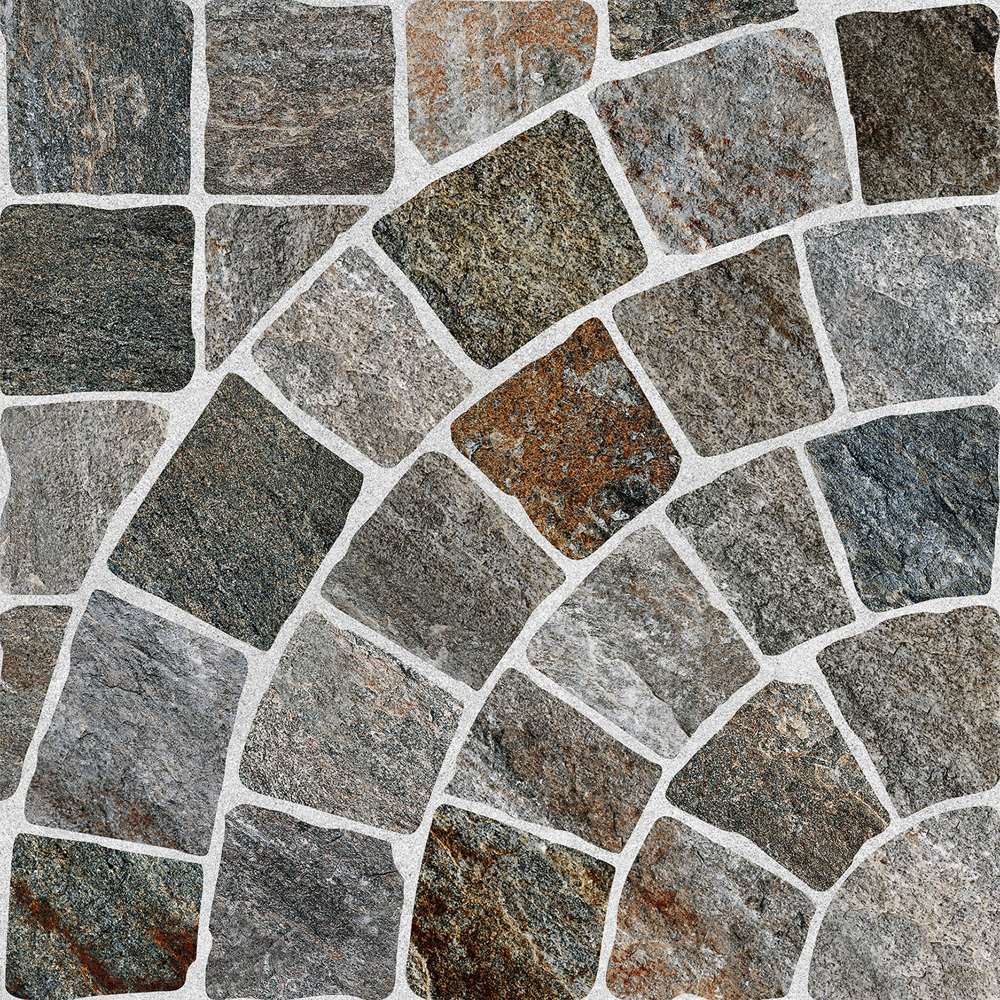 На пол Лиссабон 4 Серо-коричневый 500х500х8 - фото 2