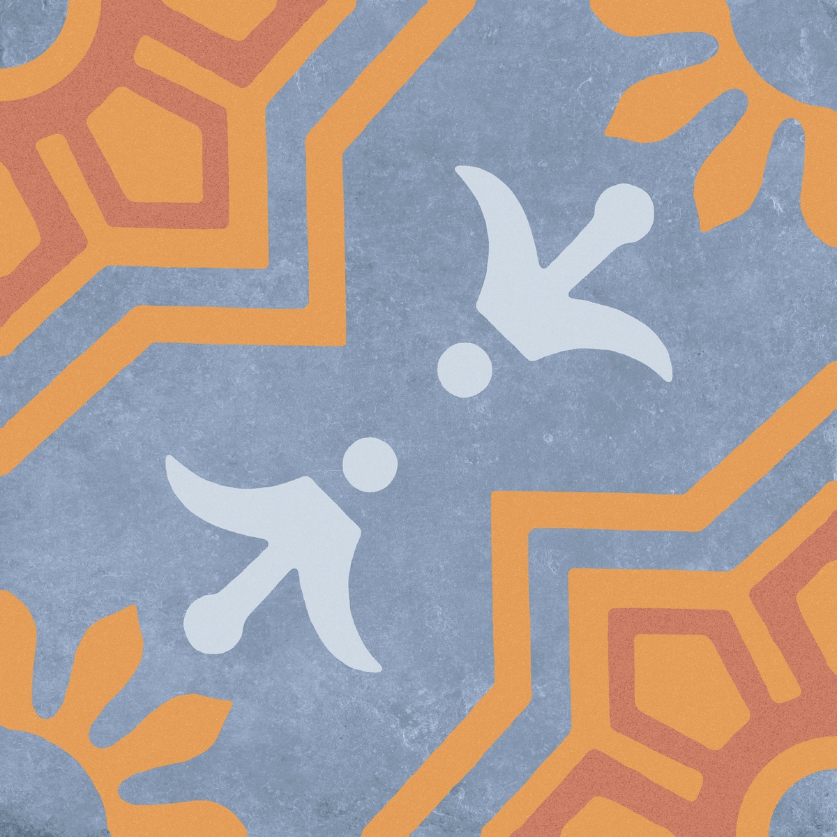 Декор Palmas Blue Decor 2 20x20