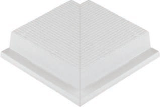 50220.4 Бордюр Olympic Series Petit Carre Наружный угол профильной противоскользящей плитки с сетчатой поверхностью 12x12