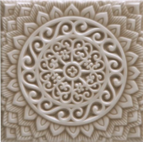 ADST4100 Декор Studio Relieve Mandala Silver Sands 14.8x14