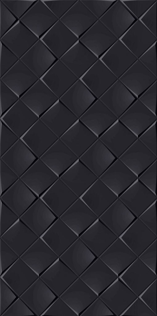 K1588BL900010 Декор Monochrome Magic Черный квадраты (глянцевый) 30х60