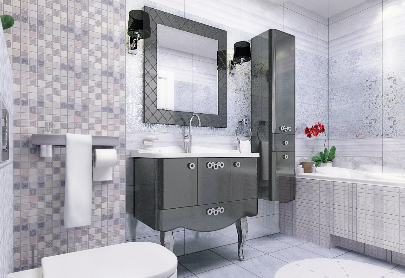 00-00-5-17-00-06-592 На стену Атриум Серая Полоска - фото 6