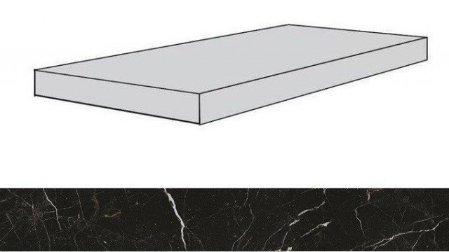 620070001750   Ступень Allure Imperial Black Scalino Angolare Sx 33x60