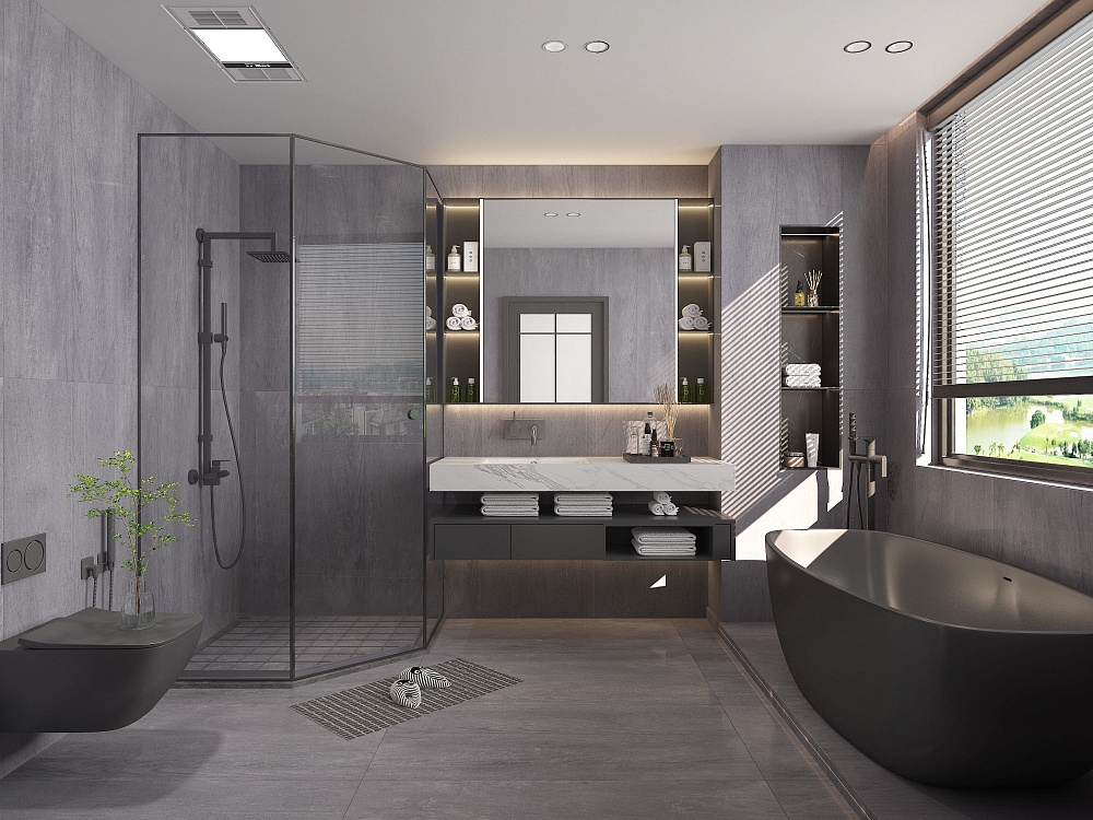 BHW-0013 На пол Blue Stone Grains Mould 600x1200x10 - фото 9