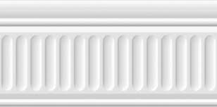 19048/3F Бордюр Бланше Cen. Белый структурированный 20x9.9