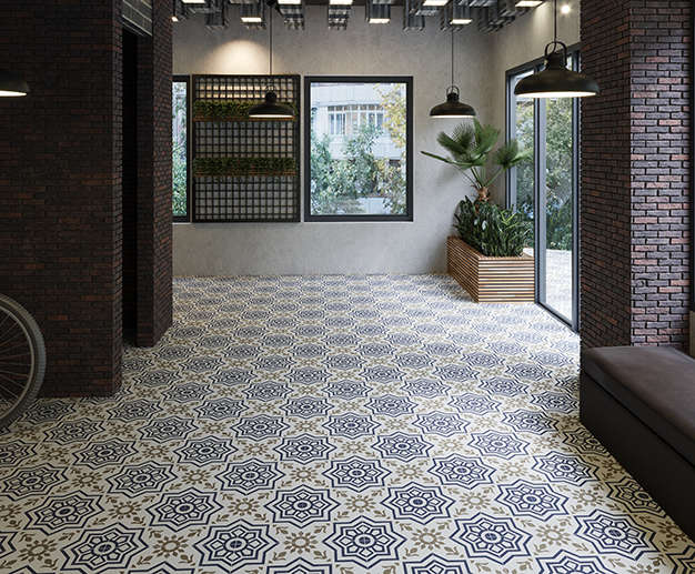 На пол Bursa Blue Pre-cut 45x45 - фото 2