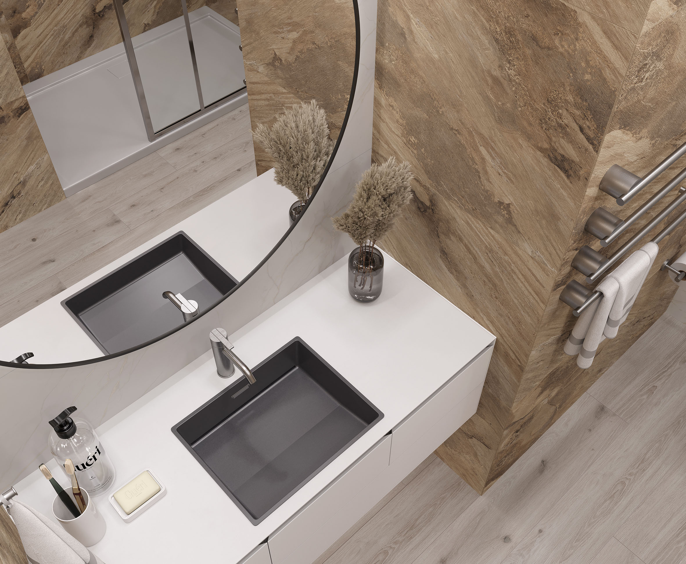 На пол Miranda Brown 60x60 Cтруктурный - фото 3