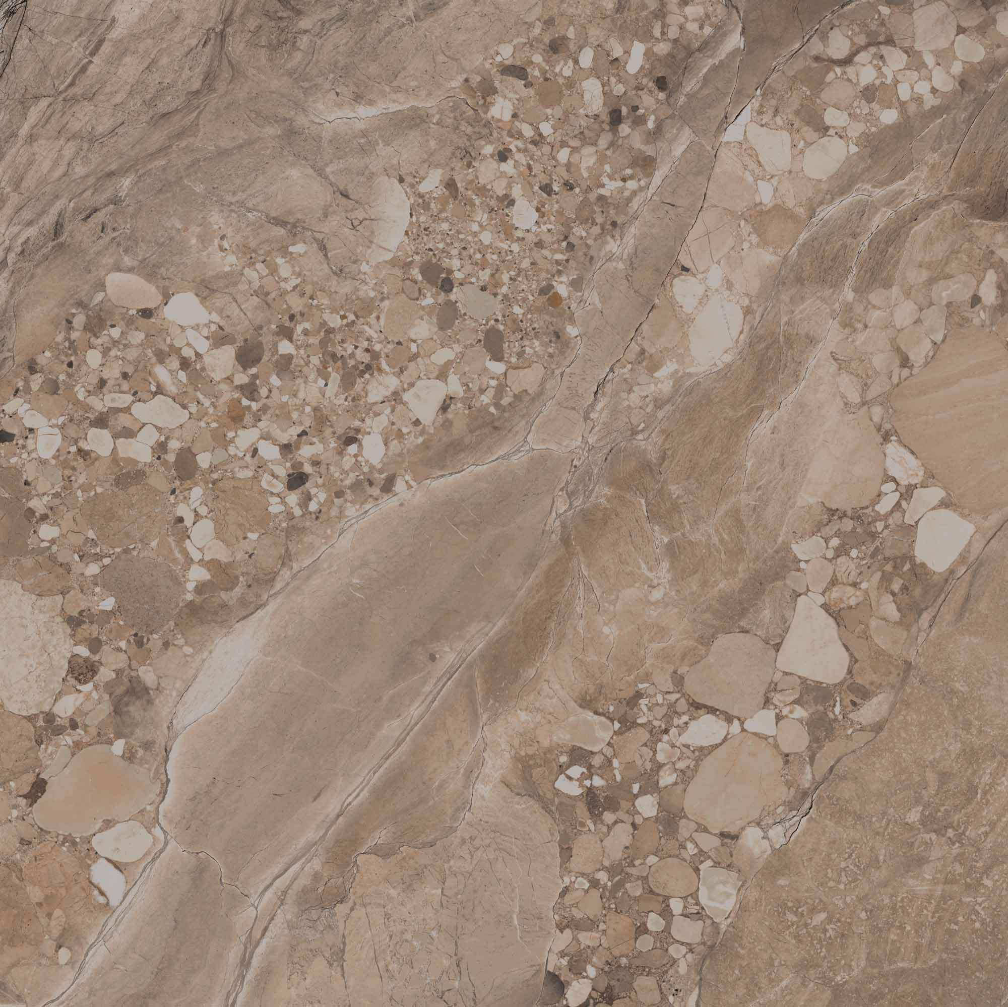 На пол Oceanmist OM03 Brown неполированный 80x80 - фото 10