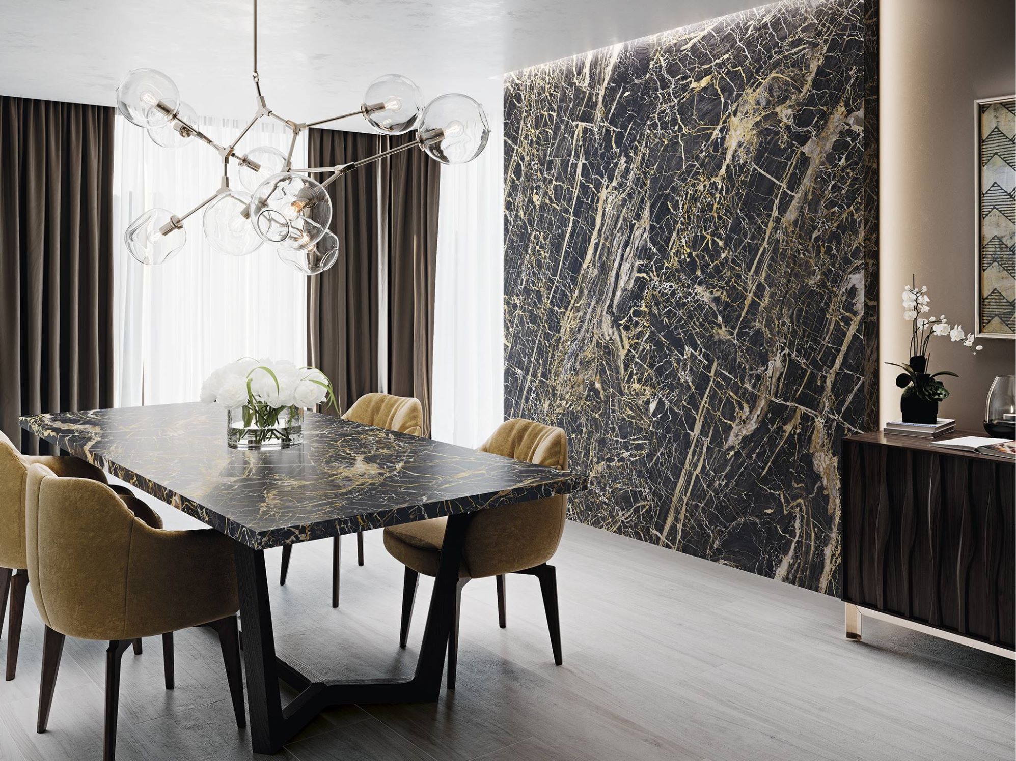 На пол Black Golden Blue Pulido Granilla Rect. 60x120 - фото 6