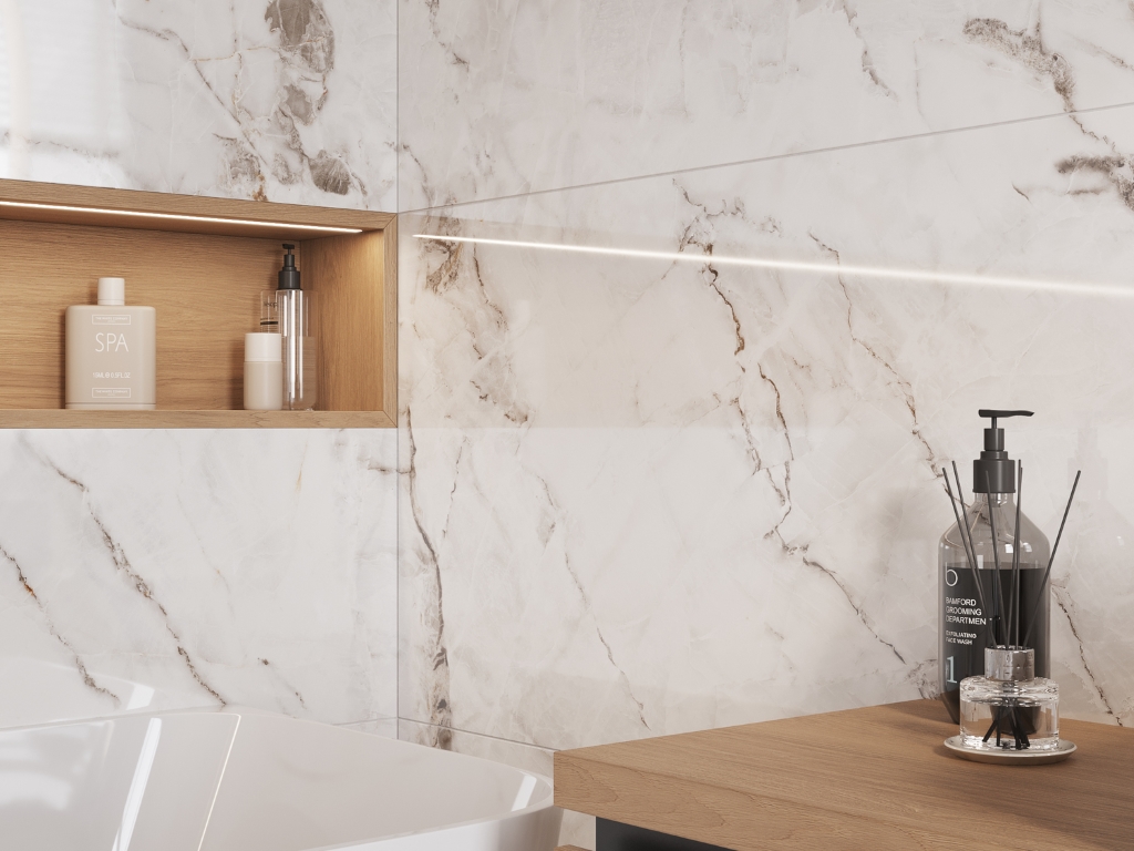 A17420 На пол Crema Полированный белый ректификат 60x120 - фото 10