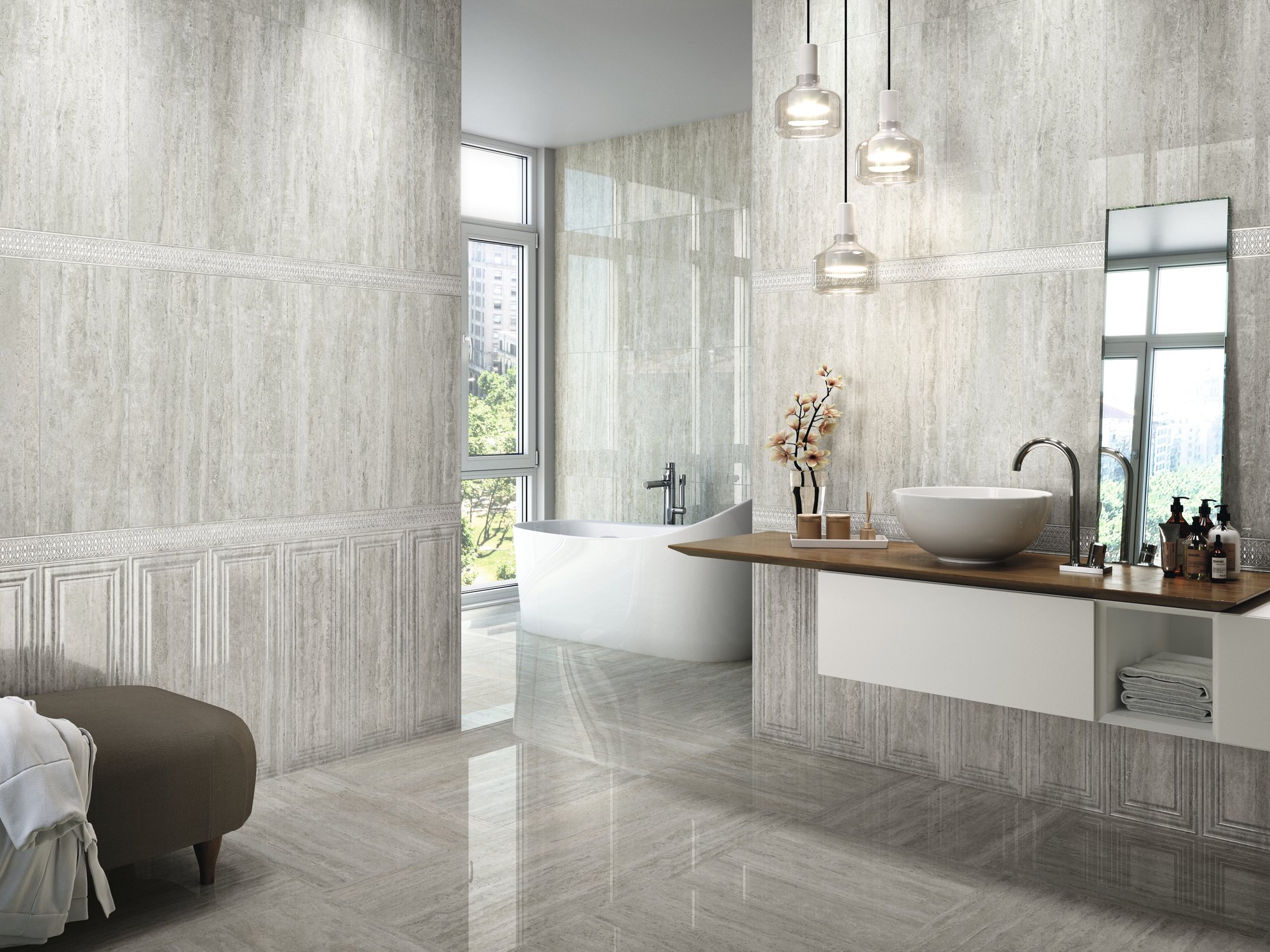 На стену Travertino Lea Matt Brescia - фото 16