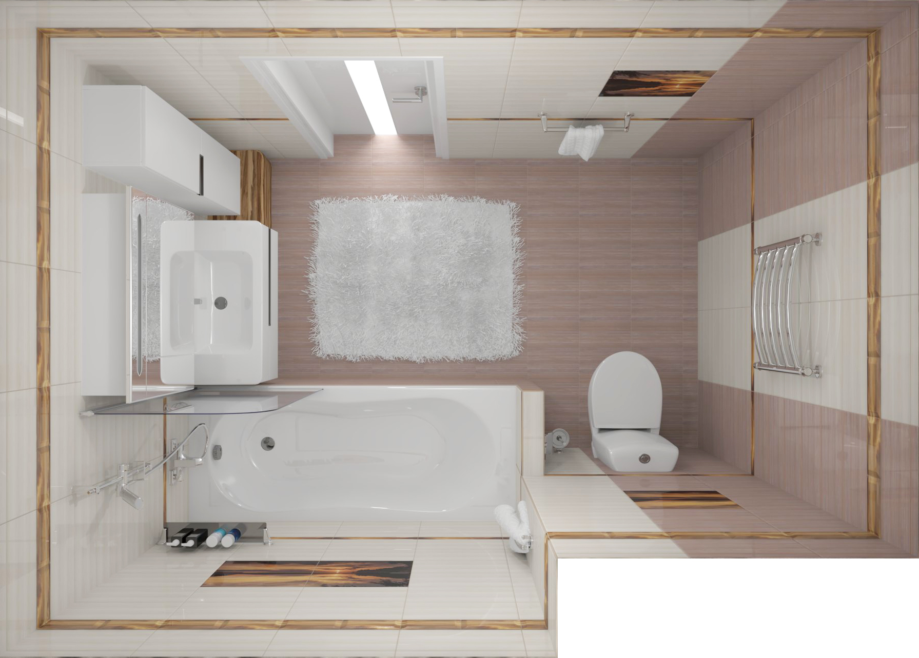 br1020D279-2 Бордюр Home Закат Рельефный 2 - фото 6