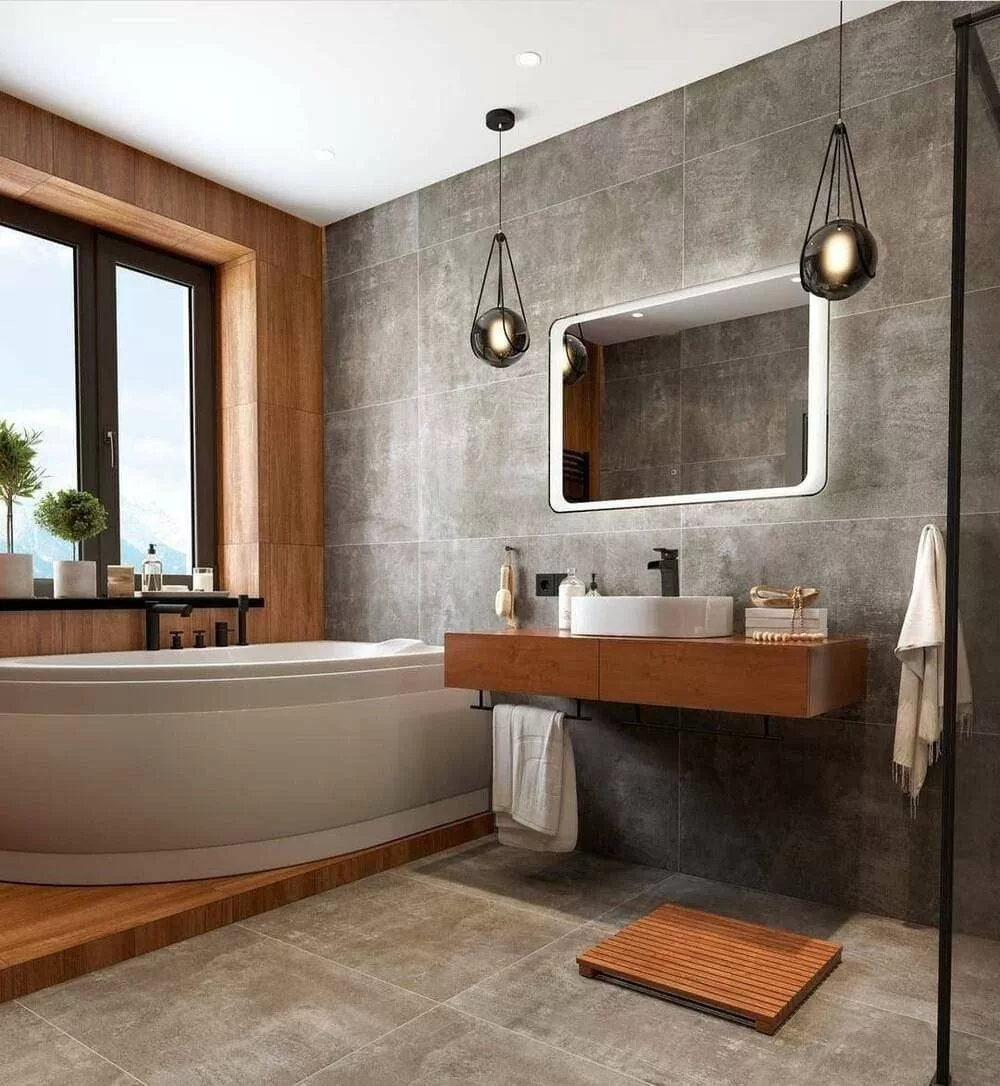 На пол Crush Grey Geo 60x120 - фото 8